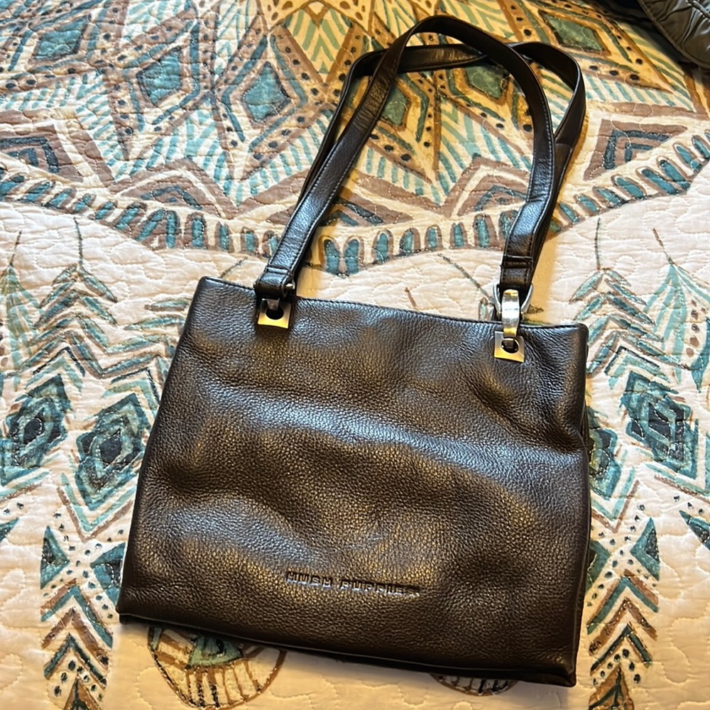 Hush puppies chocolate brown purse